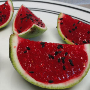 Jello Watermelon Slices